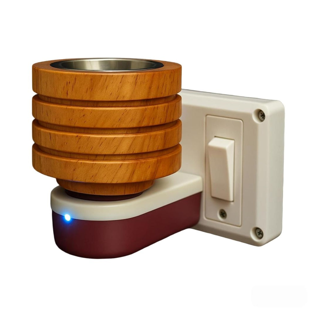 Pooja Essentials Set – Ganesha Idol & Wooden Kapoor Dani