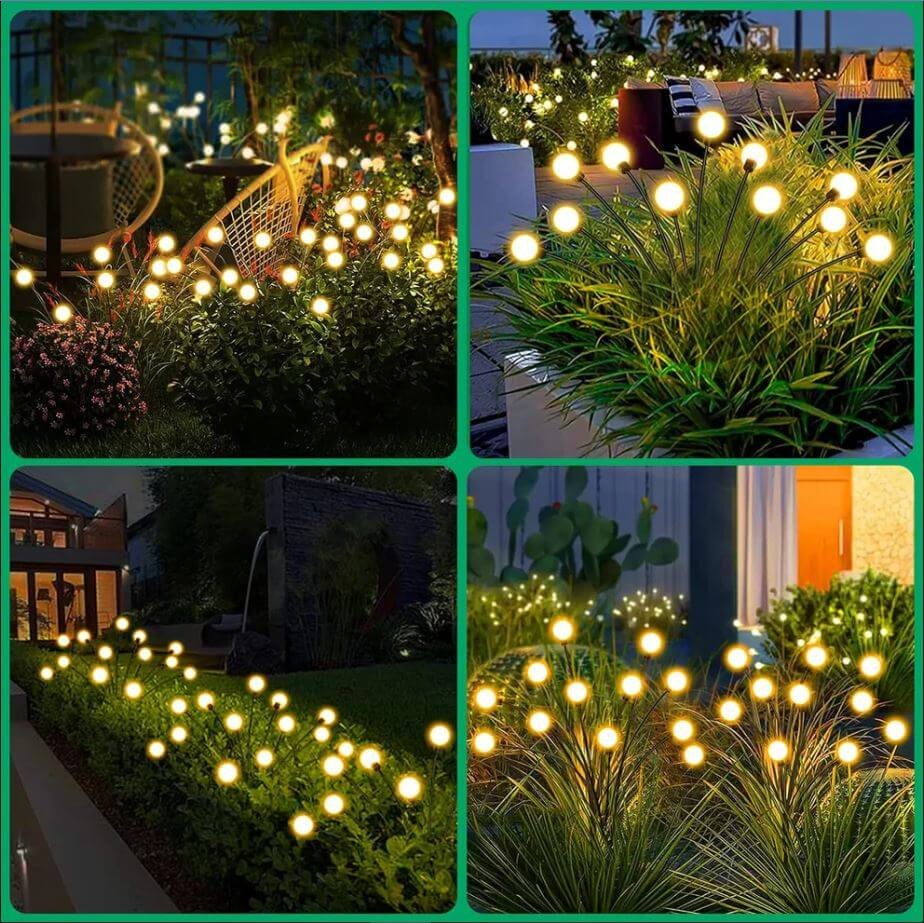 Solar Firefly Garden Lights – Set of 2