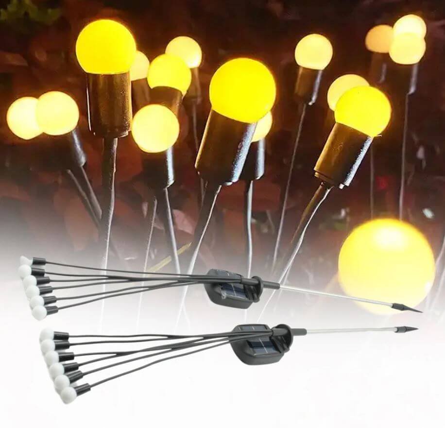 Solar Firefly Garden Lights – Set of 2