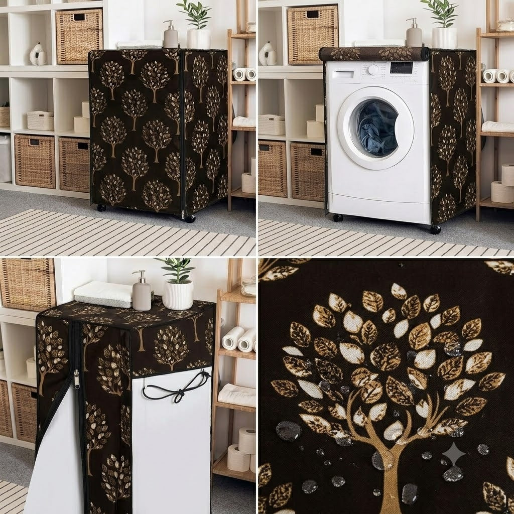 Front Load Washing Machine Cover with Zip