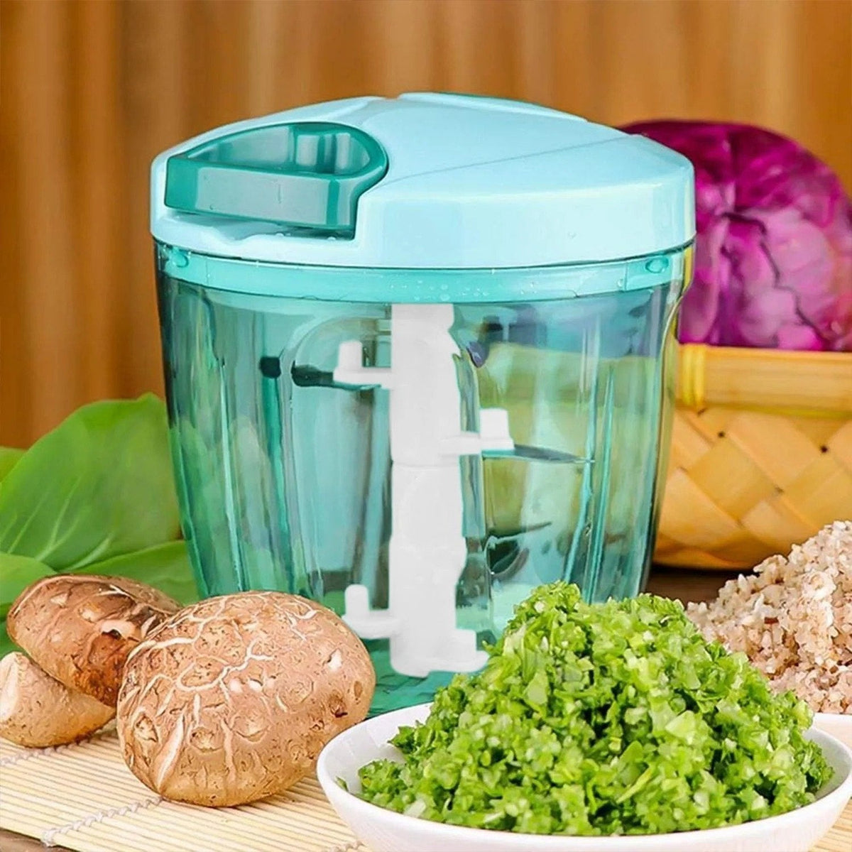 6-Blade Vegetable Chopper – 1000 ml