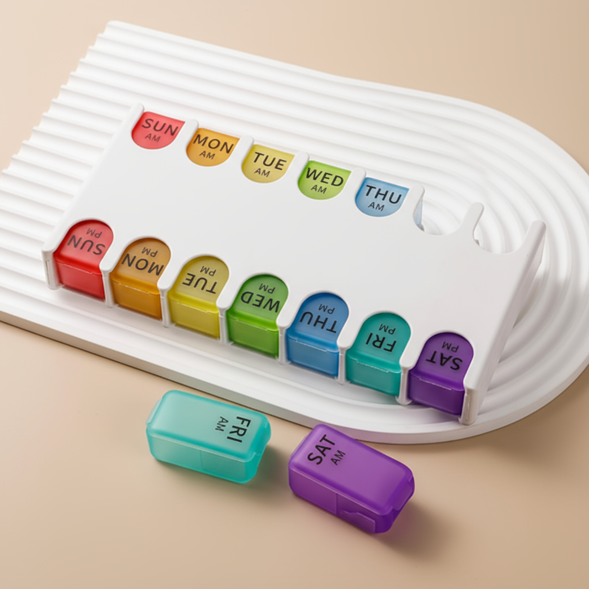 Complete Pill Organiser Set – Daily, 4-Times-a-Day & Travel