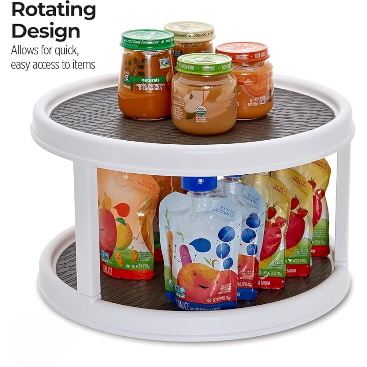 2-Tier Rotating Spice Rack