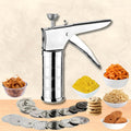 15-in-1 Stainless Steel Kitchen Press – Murukku, Chakli & Sev Maker