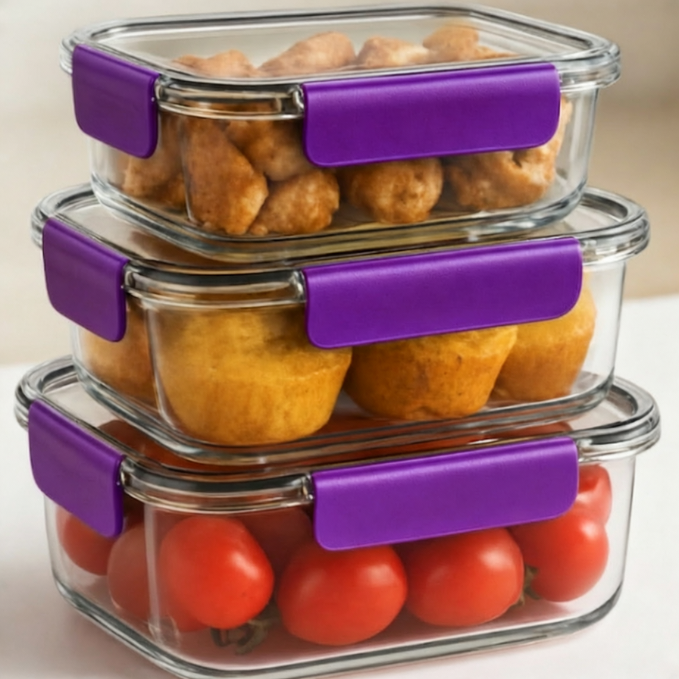 Festive Kitchen Gift Set – Airtight Containers & Designer Tea Spoons