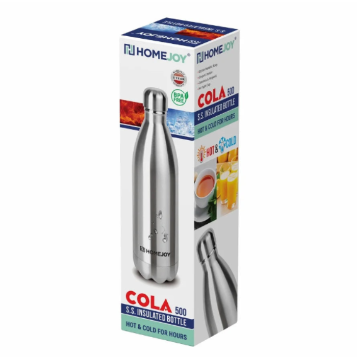 HomeJoy Hot & Cold Steel Bottle, 500 ml