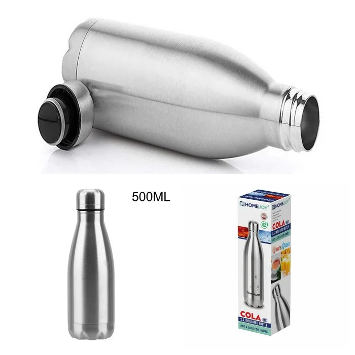 HomeJoy Hot & Cold Steel Bottle, 500 ml