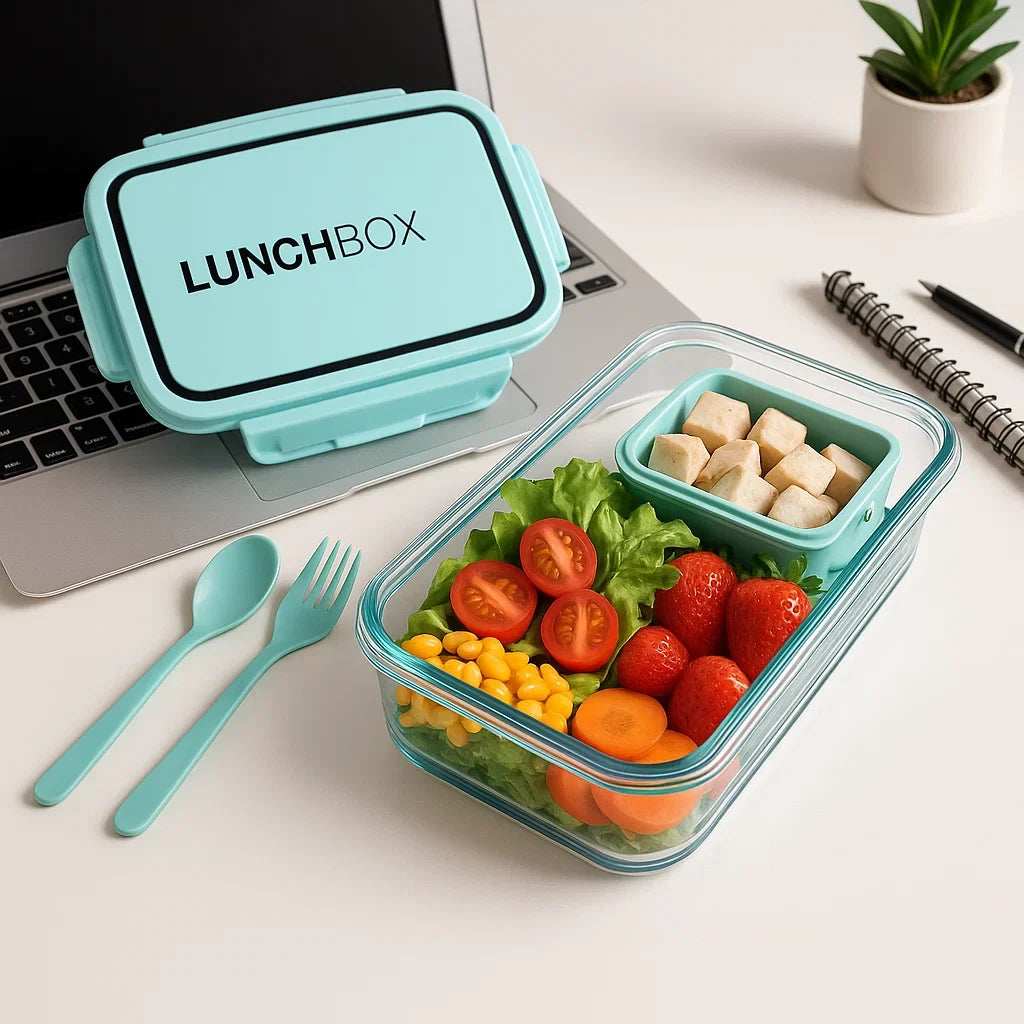Anjani Office Lunch Box, 1200 ml with Spoon & Fork
