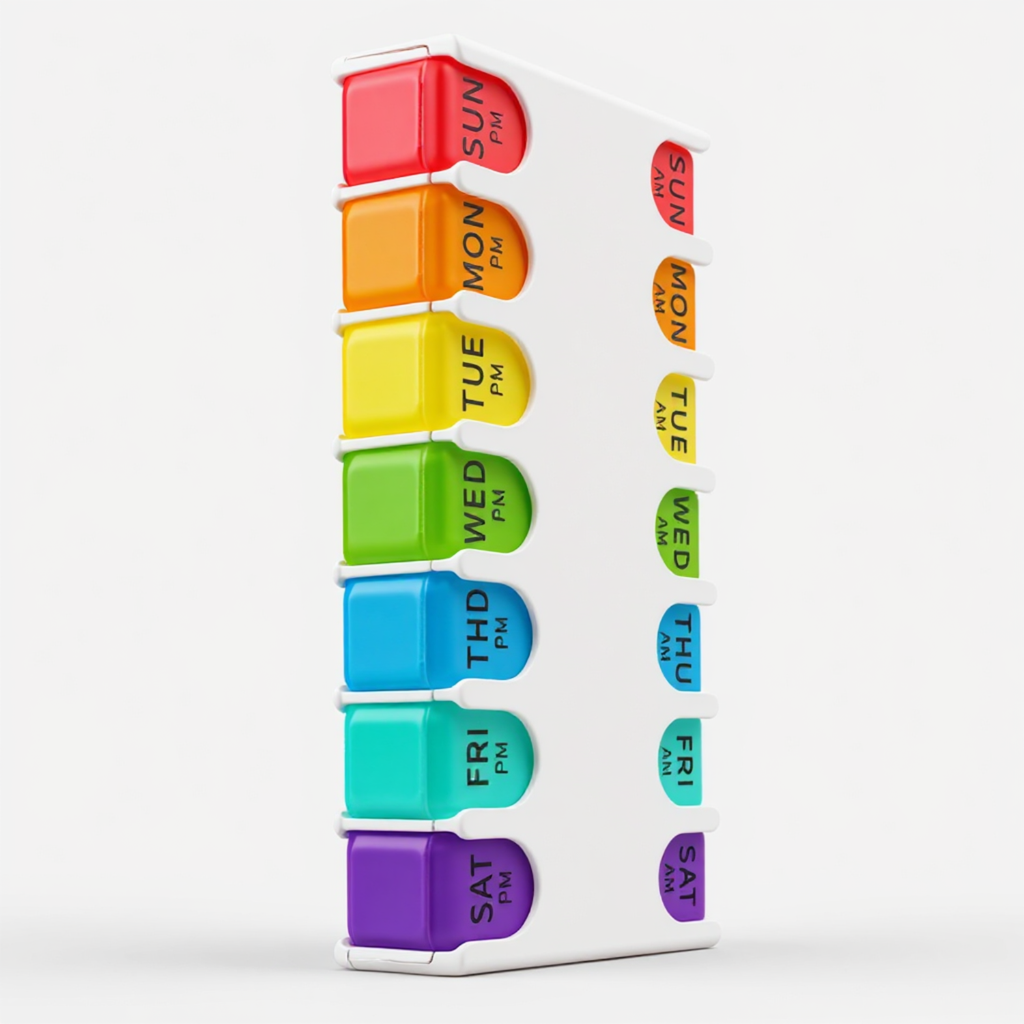 Travel Pill Organiser, 7-Day Weekly Case