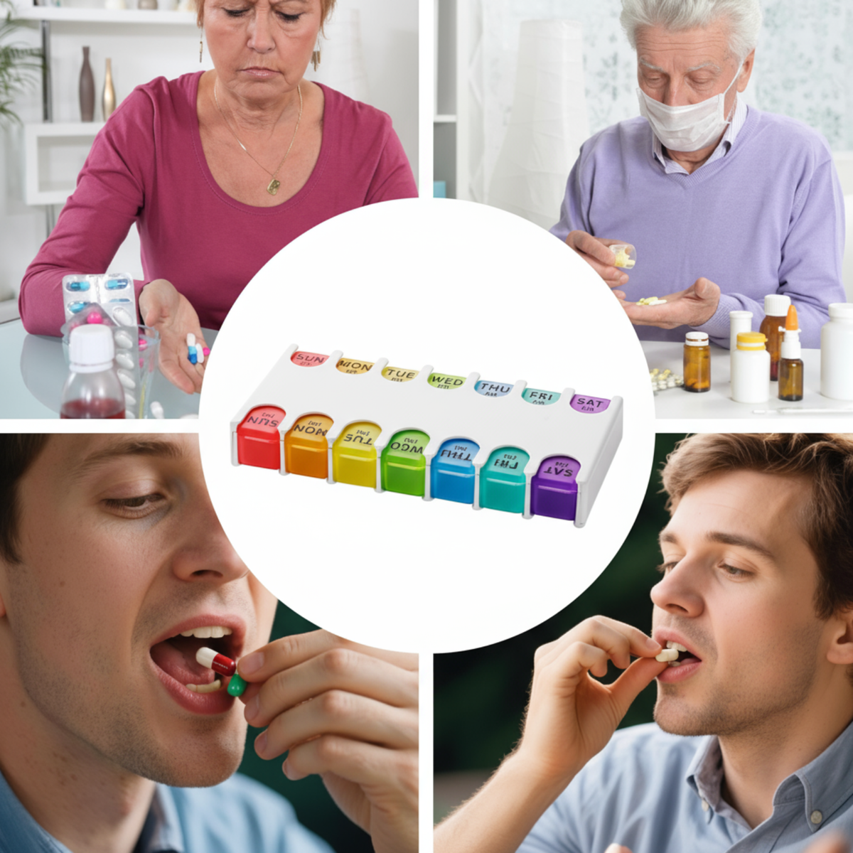 Travel Pill Organiser, 7-Day Weekly Case