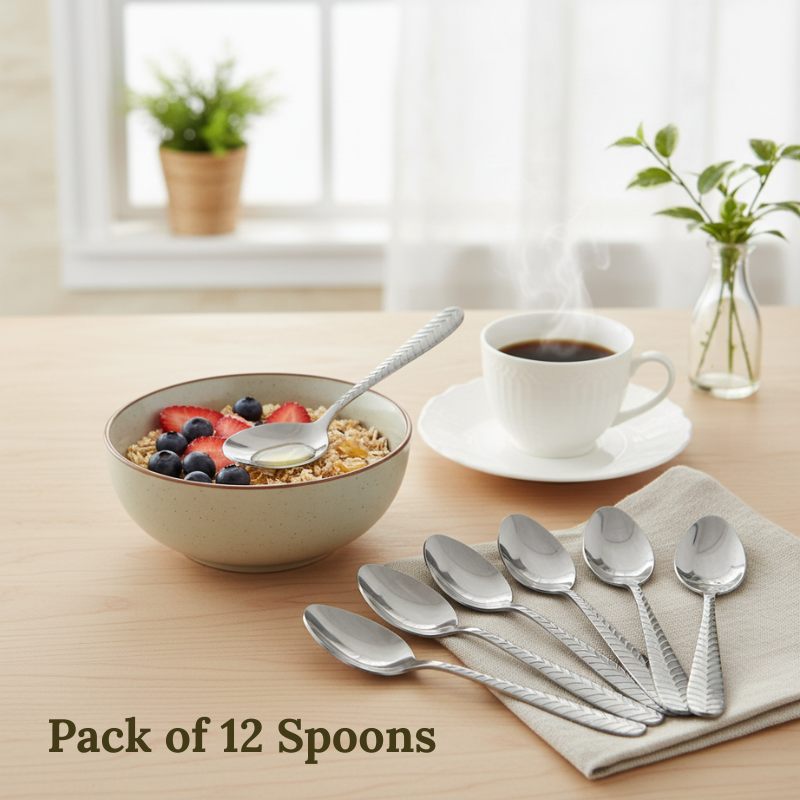 Festive Kitchen Gift Set – Airtight Containers & Designer Tea Spoons