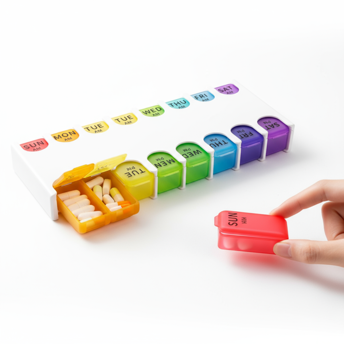 Travel Pill Organiser, 7-Day Weekly Case