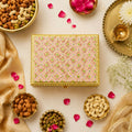 Meenakari Dry Fruit Box – Pink & Gold