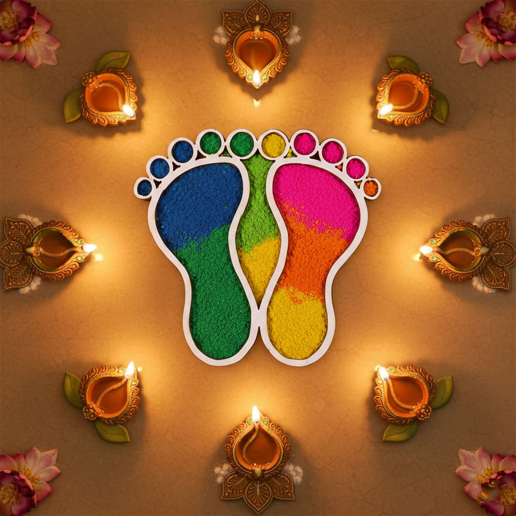 Diwali Door & Rangoli Set – Shubh Labh Hanging & Rangoli Stencils