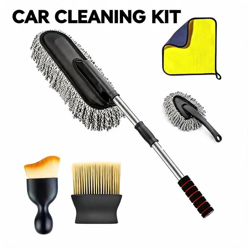5-in-1 Microfibre Car Cleaning Duster Kit