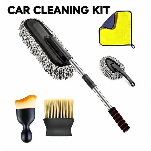 5-in-1 Microfibre Car Cleaning Duster Kit