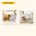 Everything in the Diwali Serving Gift Set – Dry Fruit Box & Designer Tea Spoons