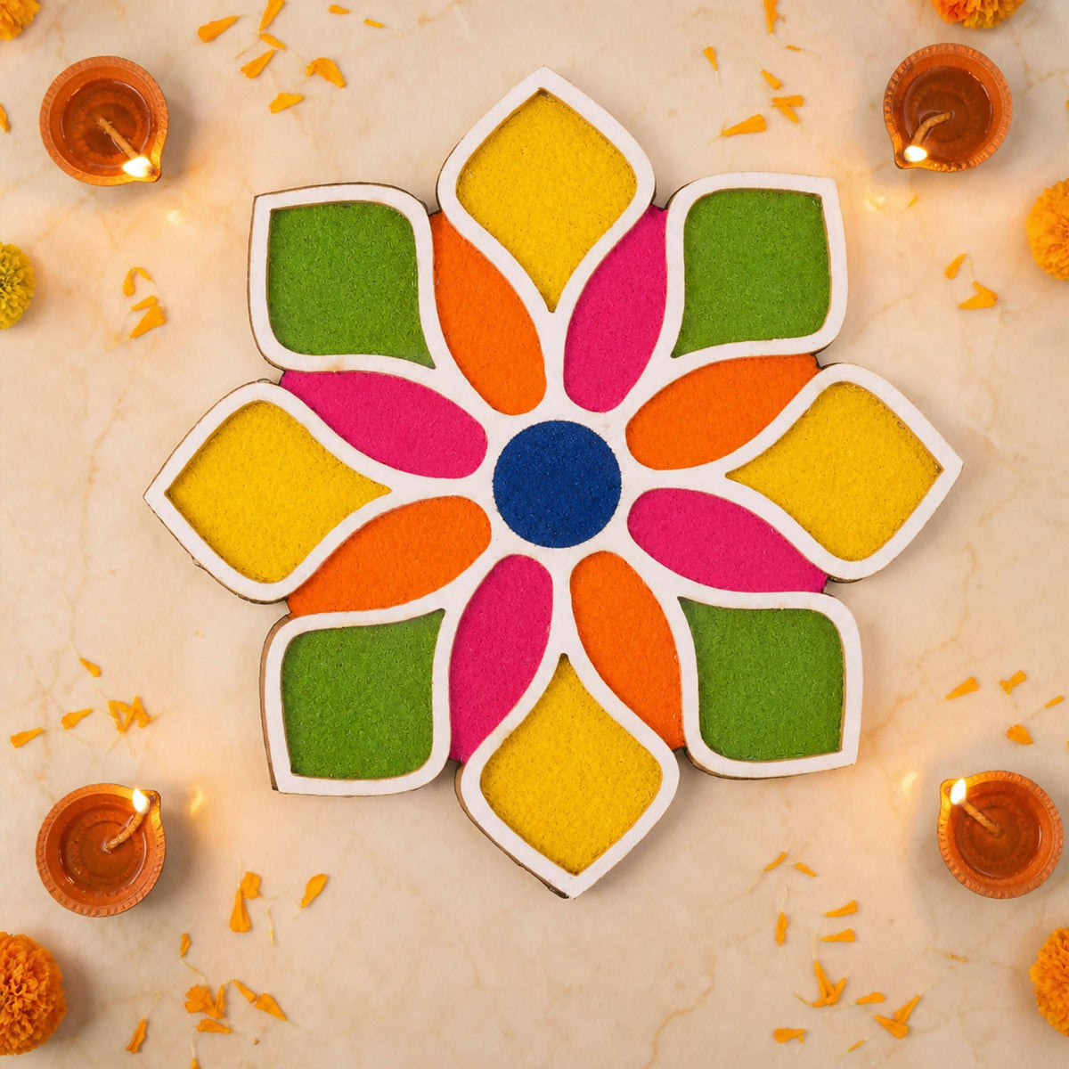 Diwali Door & Rangoli Set – Shubh Labh Hanging & Rangoli Stencils